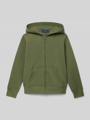 Bluza rozpinana o kroju regular fit z wyhaftowanym logo model ‘Tops’ Polo Ralph Lauren Teens