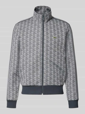 Bluza rozpinana o kroju regular fit z zamkiem błyskawicznym Lacoste Czarny