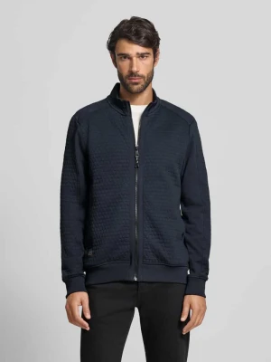 Bluza rozpinana o kroju regular fit ze stójką model ‘Bubble’ camel active