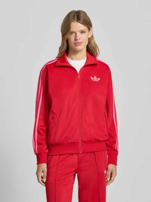 Bluza rozpinana o kroju regular fit ze stójką model ‘Firebird’ adidas Originals Czerwony