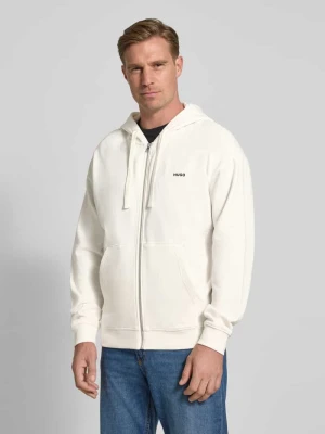 Bluza rozpinana o kroju relaxed fit z czystej bawełny model ‘DAPOZIP’ HUGO