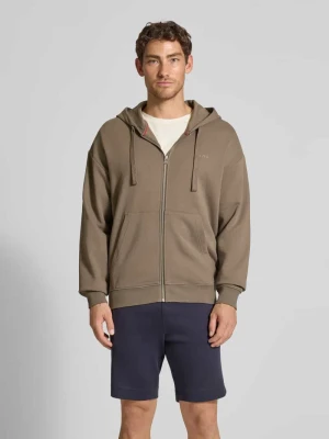 Bluza rozpinana o kroju relaxed fit z czystej bawełny model ‘DAPOZIP’ HUGO