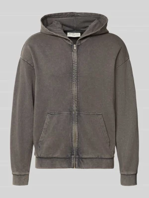 Bluza rozpinana o kroju relaxed fit z czystej bawełny Tom Tailor Czarny