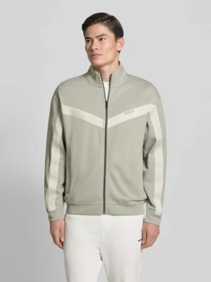 Bluza rozpinana o kroju relaxed fit z dodatkiem bawełny model 'DARTI' HUGO