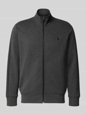 Bluza rozpinana o kroju relaxed fit z mieszanki bawełny Polo Ralph Lauren Ciemnoszary