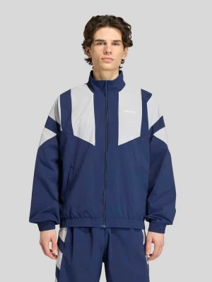 Bluza rozpinana o kroju relaxed fit z wyhaftowanym logo adidas Originals Granatowy