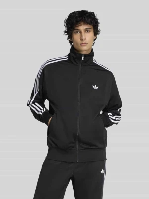 bluza rozpinana o kroju relaxed fit z zamkiem błyskawicznym adidas Originals Czarny