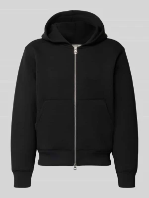 Bluza rozpinana o kroju relaxed fit z zamkiem błyskawicznym dwustronnym Jack&Jones Czarny