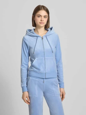 Bluza rozpinana o kroju slim fit z aksamitu model 'Robertson' Juicy Couture