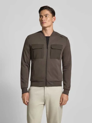 Bluza rozpinana o kroju slim fit z dodatkiem wiskozy model ‘Neuter’ Antony Morato