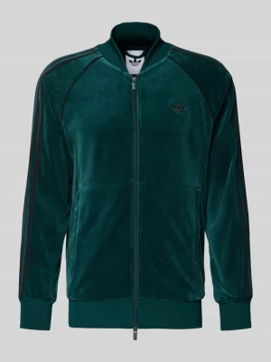 Bluza rozpinana o kroju slim fit z wyhaftowanym logo adidas Originals