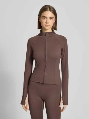 Bluza rozpinana o kroju slim fit ze stójką model ‘Yoga’ Gina Tricot