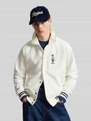 Bluza rozpinana o kroju vintage z mieszanki bawełny Polo Ralph Lauren Złamany biały