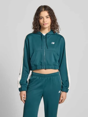 Bluza rozpinana o krótkim kroju z wyhaftowanym logo New Balance