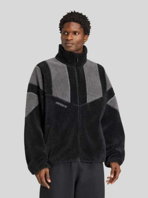 Bluza rozpinana o luźnym kroju z miękką podszewką wewnętrzną z polaru adidas Originals Czarny