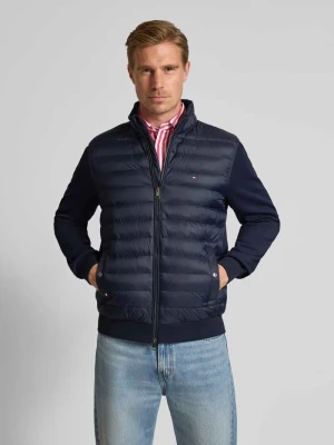 Bluza rozpinana pikowana o kroju regular fit z materiałowymi rękawami Tommy Hilfiger