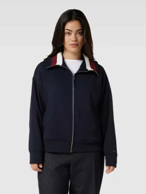 Bluza rozpinana PLUS SIZE z detalami z logo Tommy Hilfiger Curve