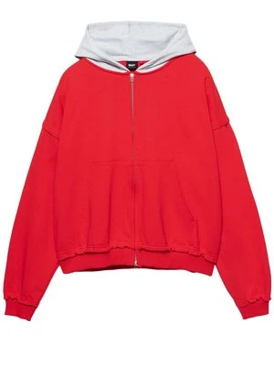 Bluza rozpinana PULL&BEAR czerwony