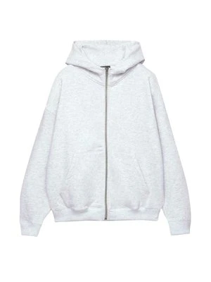 Bluza rozpinana PULL&BEAR jasnoszary