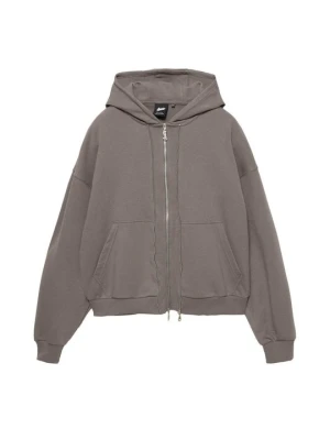 Bluza rozpinana PULL&BEAR ciemnoszary