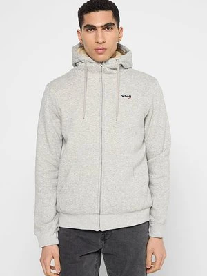Bluza rozpinana Schott jasnoszary