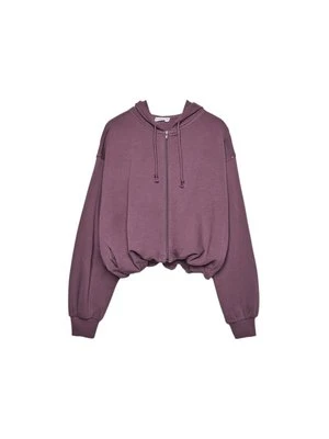 Bluza rozpinana Stradivarius liliowy