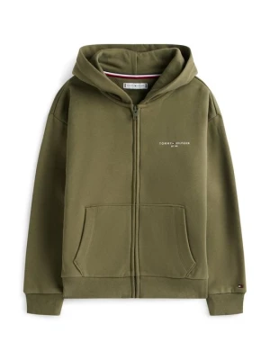 Bluza rozpinana Tommy Hilfiger ciemnozielony