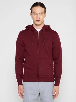 Bluza rozpinana U.S. POLO ASSN. bordowy