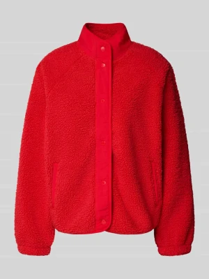 bluza rozpinana w kroju regular fit z futerka Jake*s Wiśniowy