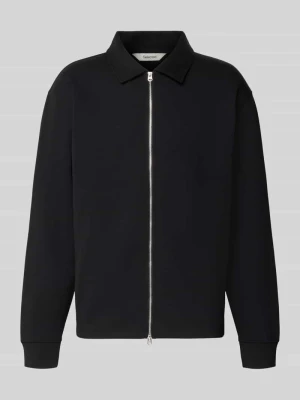 bluza rozpinana w kroju regular fit z mieszanki bawełny model 'TOM' Selected Czarny