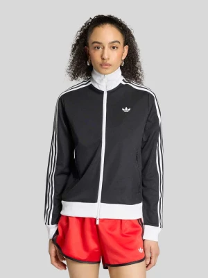 Bluza rozpinana w kroju regular fit z zamkiem błyskawicznym dwustronnym adidas Originals Czarny