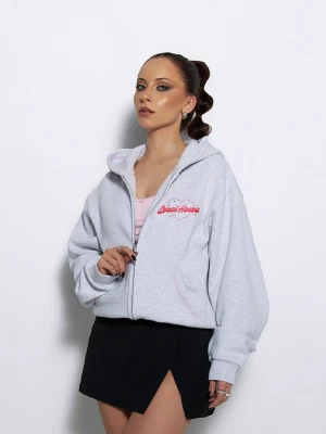 Bluza rozpinana your heart szara Local Heroes