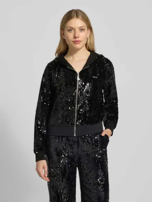 Bluza rozpinana z cekinowym obszyciem Guess Activewear