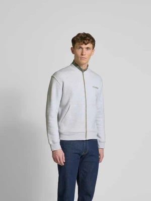 Bluza rozpinana z czystej bawełny Closed Jasnoszary melanż