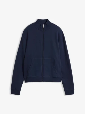 Bluza rozpinana z czystej bawełny organicznej BonPrix niebieski