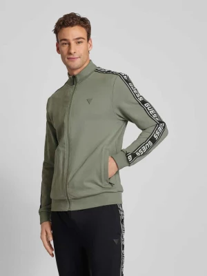 Bluza rozpinana z detalem z logo model ‘ARLO’ Guess Activewear