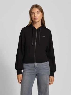 Bluza rozpinana z dodatkiem wiskozy i kapturem Armani Exchange