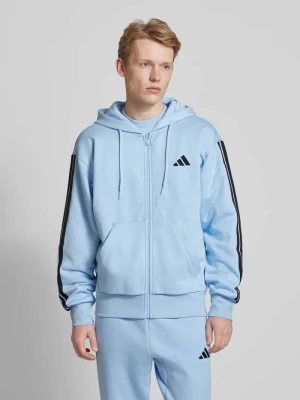 Bluza rozpinana z dodatkiem wiskozy i wyhaftowanym logo ADIDAS SPORTSWEAR
