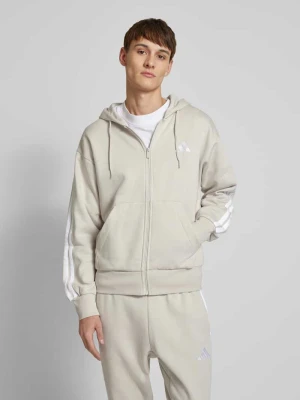 Bluza rozpinana z dodatkiem wiskozy i wyhaftowanym logo ADIDAS SPORTSWEAR