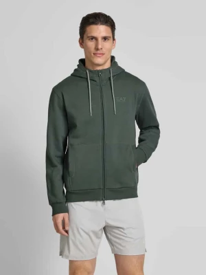 Bluza rozpinana z dwustronnym zamkiem błyskawicznym model ‘TRAIN VISIBILTY’ EA7 Emporio Armani