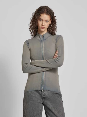 Bluza rozpinana z efektem prążkowania model ‘Anja’ Weekday
