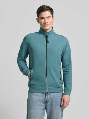 Bluza rozpinana z fakturowanym wzorem i kieszeniami zapinanymi na zamek błyskawiczny Lerros