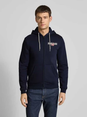 Bluza rozpinana z kapturem i kieszenią kangurką model ‘AYLMER’ Napapijri