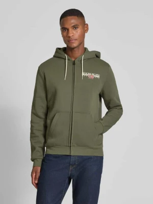 Bluza rozpinana z kapturem i kieszenią kangurką model ‘AYLMER’ Napapijri