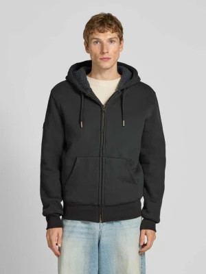 Bluza rozpinana z kapturem i kieszenią kangurką Superdry
