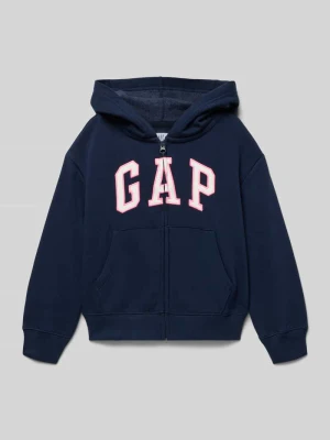 Bluza rozpinana z kapturem i logo GAP