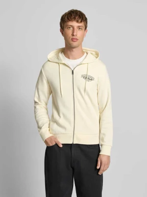 Bluza rozpinana z kapturem i nadrukiem z logo model ‘MAKOTO’ jack & jones