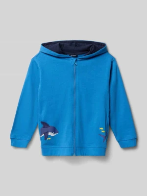 Zdjęcie produktu bluza rozpinana z kapturem i nadrukiem z motywem BLUE SEVEN