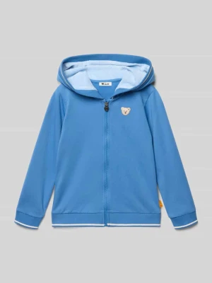 Bluza rozpinana z kapturem i wyhaftowanym motywem Steiff