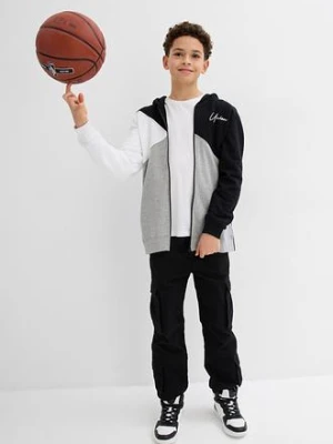 Bluza rozpinana z kapturem, o kroju loose fit z czystej bawełny organicznej bonprix